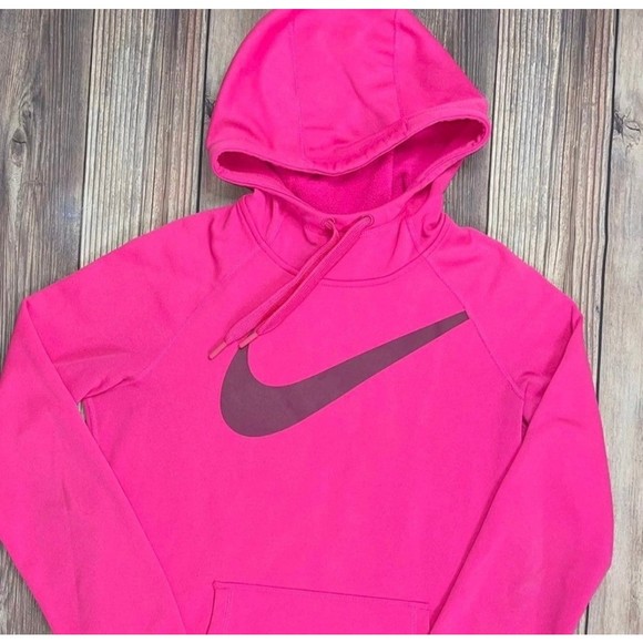 Nike Tops - Nike Therma-Fit Small Pink Hoodie JJ